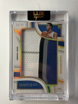 ✨2022-23 Immaculate Caleb Houstan Jersey Letter Swatch Number Rookie #16/50 ✨