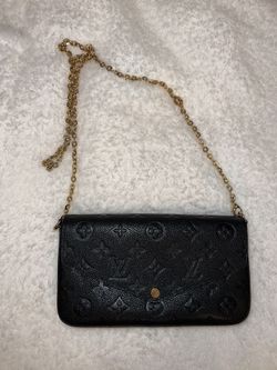 Louis Vuitton Félicie Pochette Black Monogram Pouch Crossbody Bag