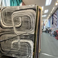 8x10 Area Rugs Carpet Rugs Modern Design Thick Colors Gray White