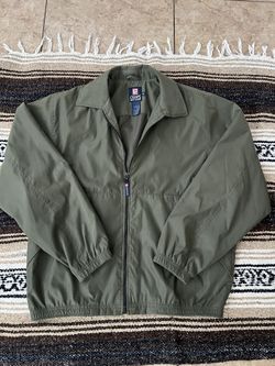 Men’s M 1997 CHAPS by Ralph Lauren Olive Green Light Weight Bomber Jacket