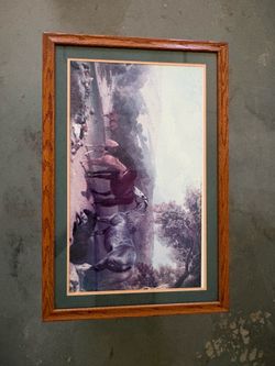 Framed Horse Wall Art / Western Ranch Picture- SERIOUS BUYERS ONLY