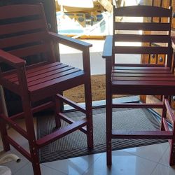 2PC Oversize Tall Adirondack Chairs $180