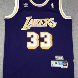 LOS ANGELES LAKERS KAREEM ABDUL-JABBAR BASKETBALL JERSEY YELLOW Large L NBA New