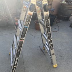Gorilla Ladders multi-position aluminum ladder with a 300 lb. load capacity and Type IA duty rating.
