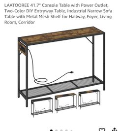 Console Table With Power Outlet