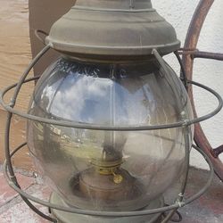 Vintage 1895' Nautical Perkins 10 Globe Kerosene Lamps 