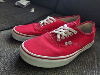 Vans (men's size 11, color : red)
