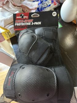 Eight Ball Multi-Sport Protective Pad Set – 3 Pack (Ages 14+)