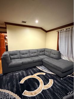 Gray Couch with PULL OUT BED