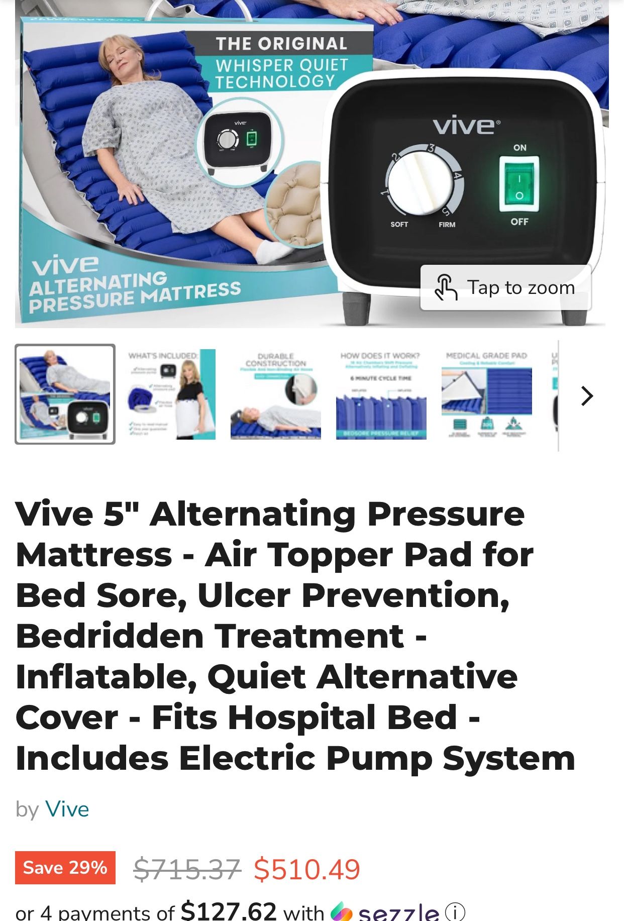 Pressure Mattress Vive 5 Inch