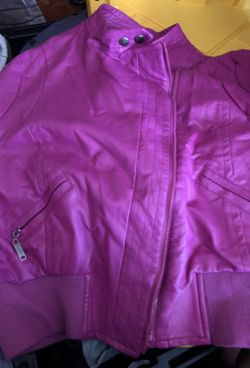 Pink Leather Jacket