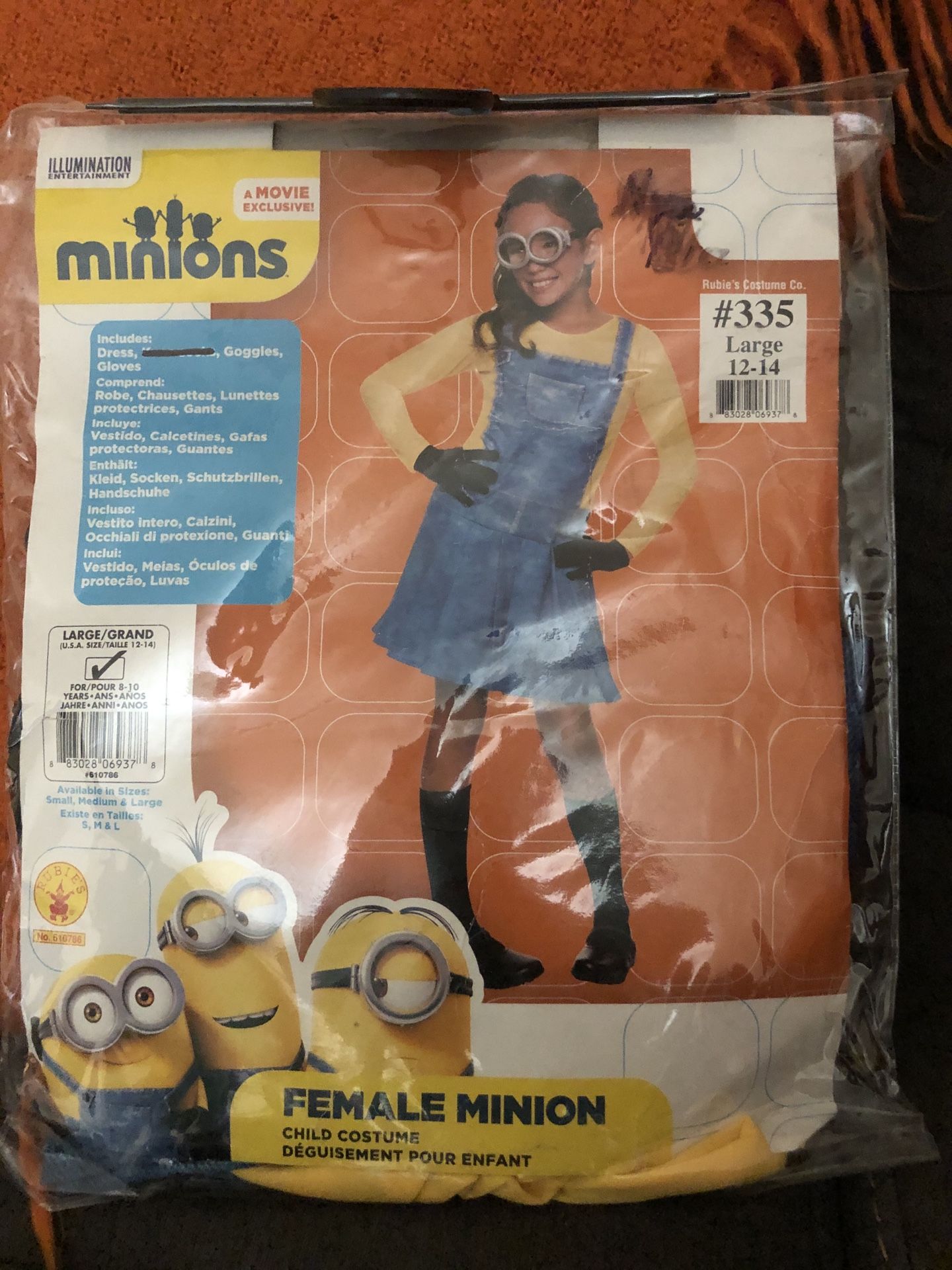 Girls Minion costume