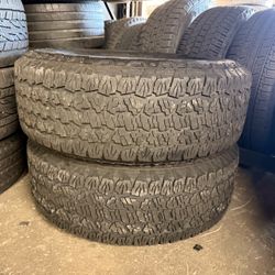 Lt 265/70/18 two tires used good year