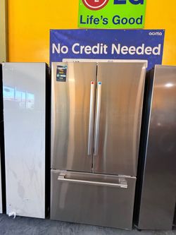Refrigerator Samsung zero clearance no credit needed