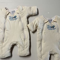 Two (2) Merlin Sleep Suit - Small 3-6 Months