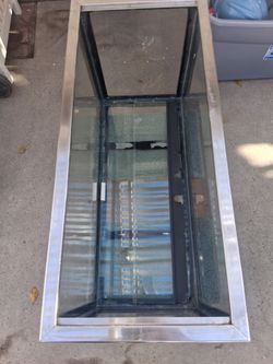 Stainless Steel Framed Glass Display Case