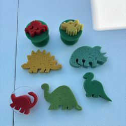 12 dinosaur sponge paints stampers – arts and crafts – kids, Classroom, teachers 