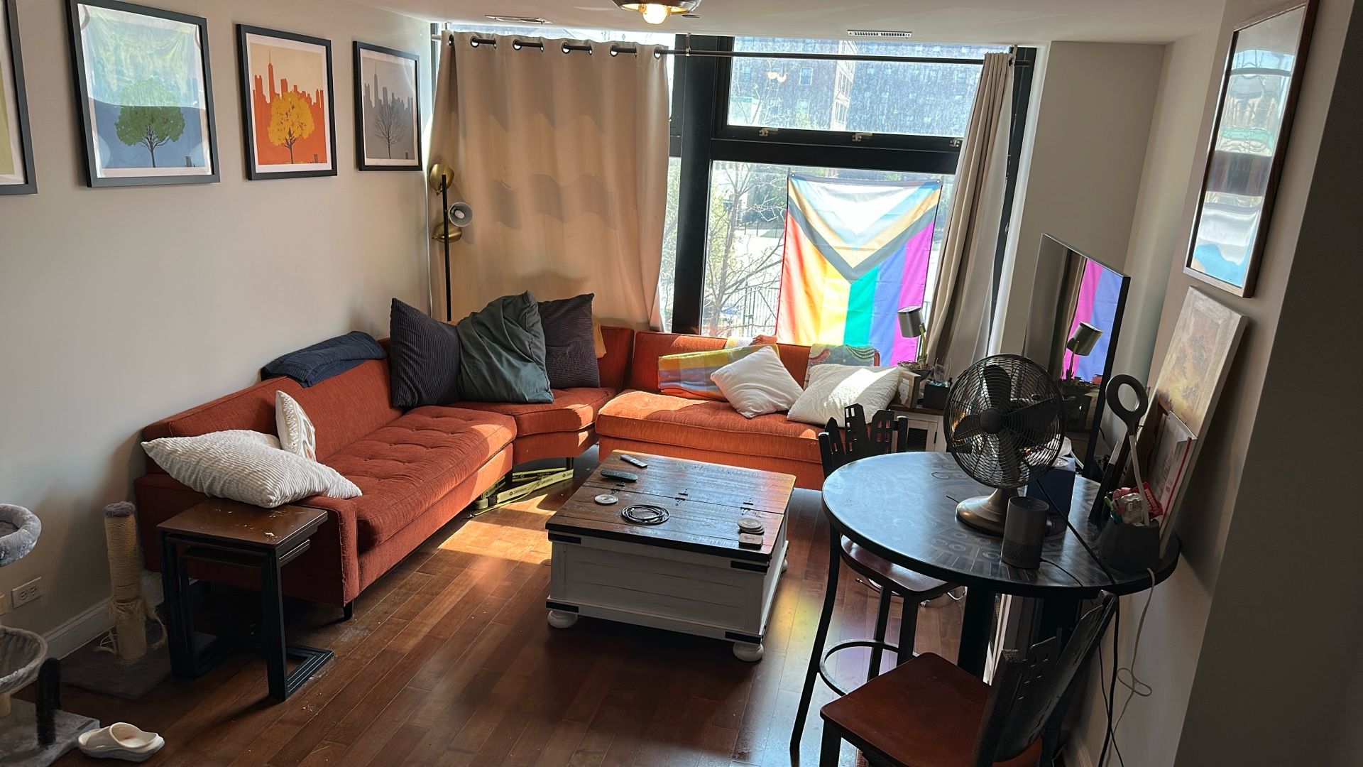 $1K Rowe Orange MCM Couch!