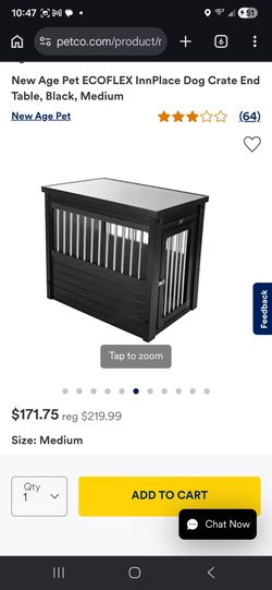 Dog crate end table