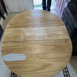 Wooden Table With Four Chairs 