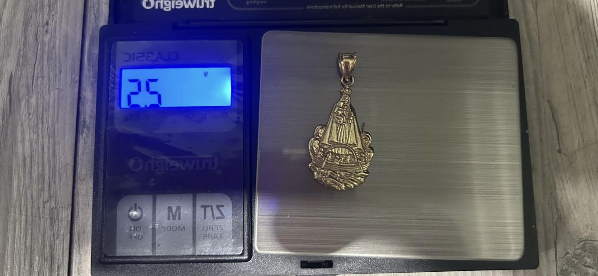 10k lady of charity Pendant