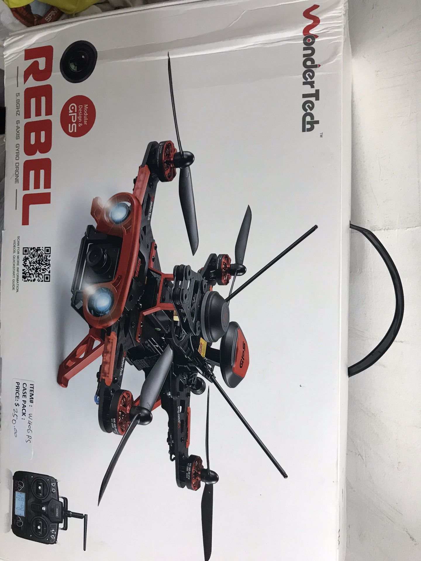 Rebel 5.8GHZ gyro drone. Camera and GpS included