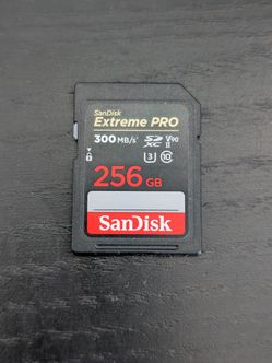 SanDisk 256GB Extreme Pro SD Card 300mb/s