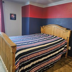 Full Size Bed Frame + Two Matching Dressers