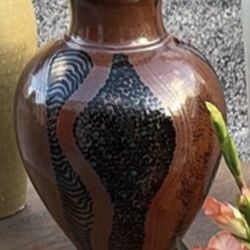 Vintage Gallo De Oro Studio Art Ceramic Glazed Vase