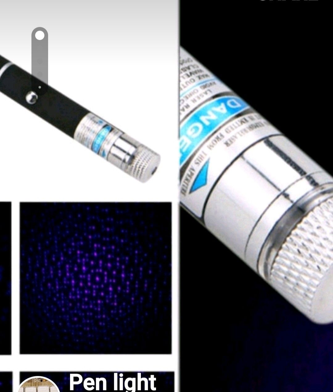 Pen light laser pointer, Lazer,