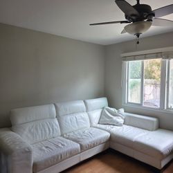 White Leather Couch
