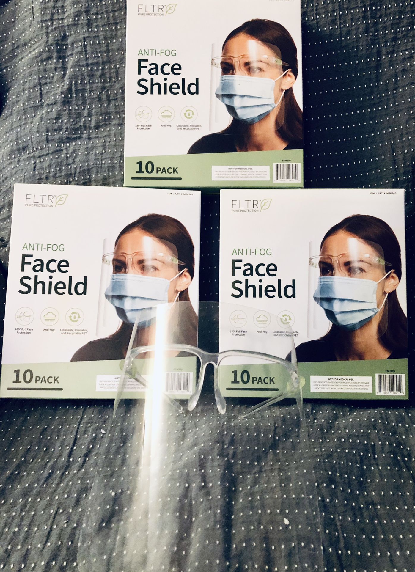 ⭐️New Anti-fog Face Shield 10pack. P/U By ASHLAN AND TEMPERANCE IN CLOVIS 
