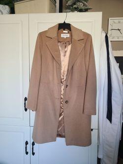 Calvin Klein camel colored coat sz 10
