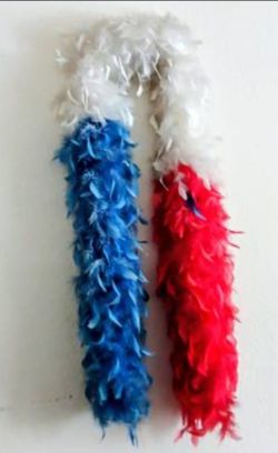 Patriotic Feathered Boa