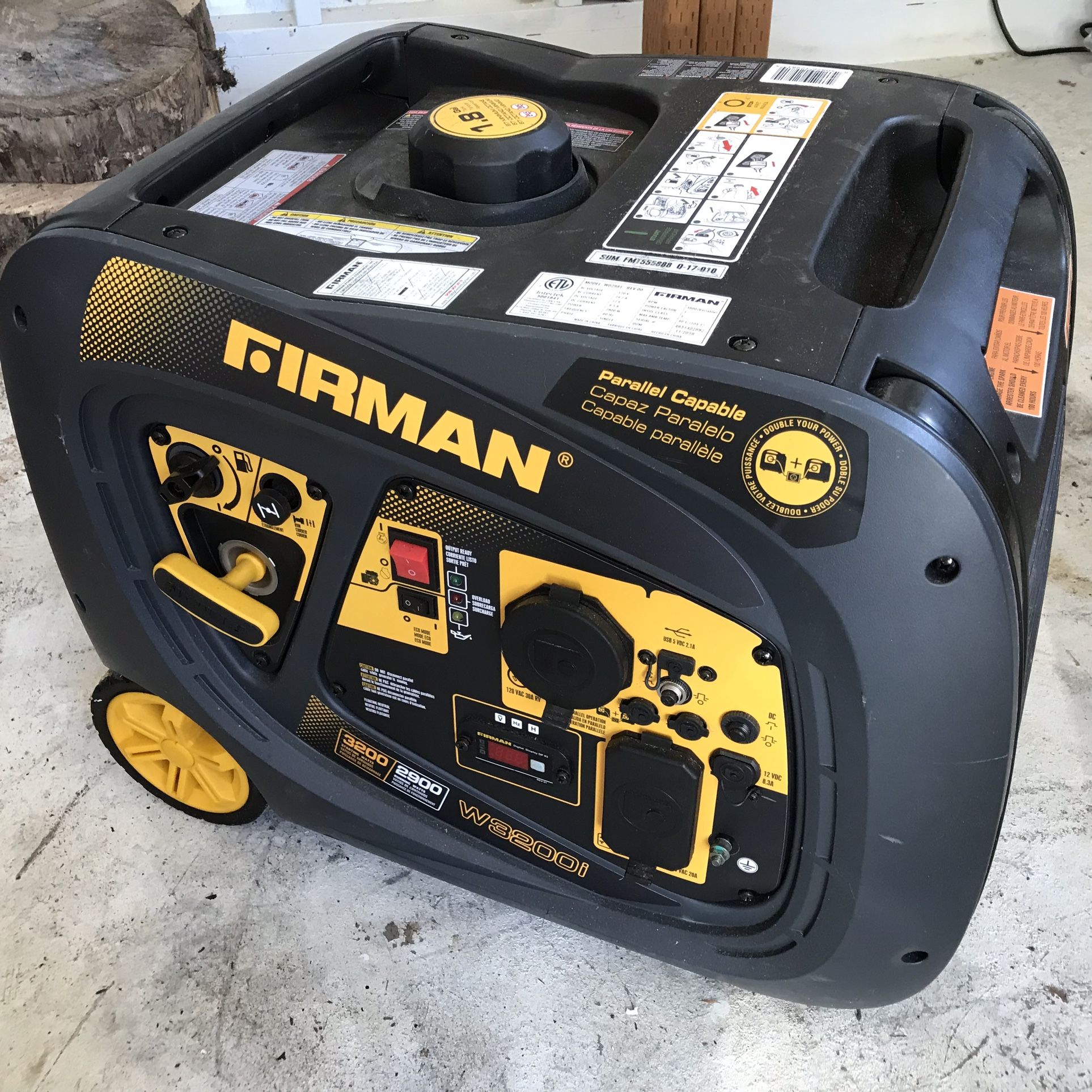 Firman Inverter Generator  W3200i - Excellent Condition