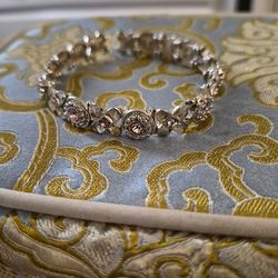 Vintage silver tennis bracelet