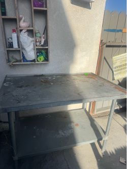 metal table