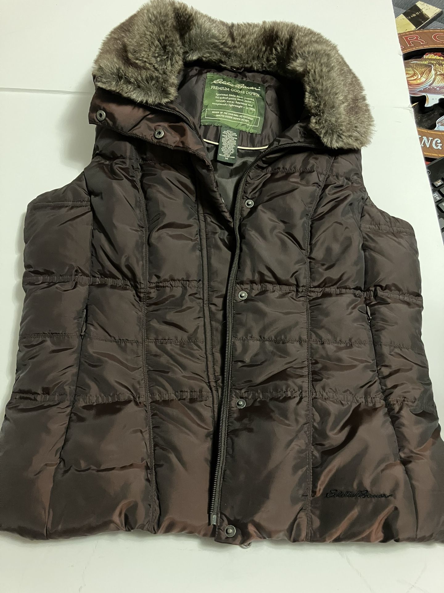 Eddie Bauer Premium Goose Down Parka Vest  Size M