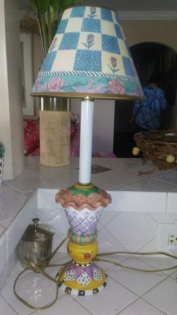 Hand painted lamp