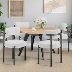 Dining chairs  modern white and black