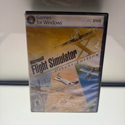 Microsoft Flight Simulator X Deluxe Edition (Windows PC, 2-Discs, 2006) With Key