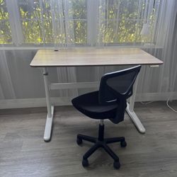 STANDING DESK WITH CHAIR