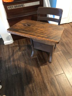 Old school house writing desk