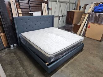 King bed and mattress