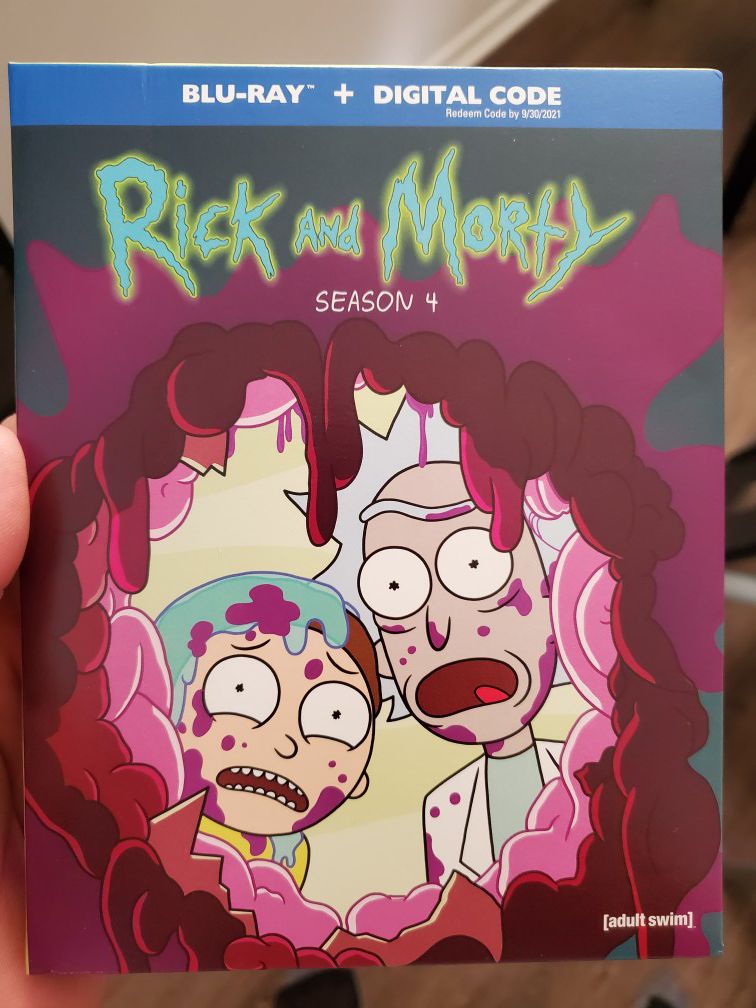 Rick and Morty season 4 blu ray digital code