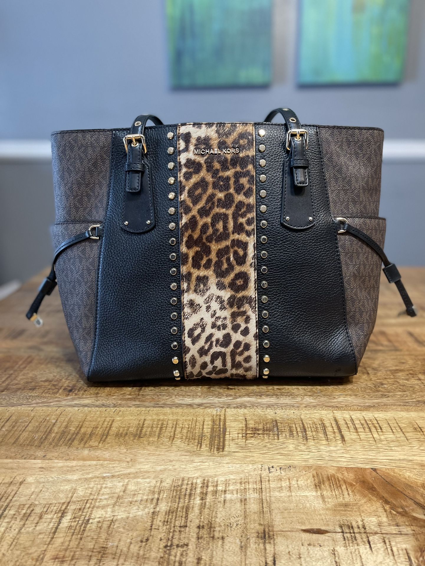 Michael Kors Leopard Print Purse