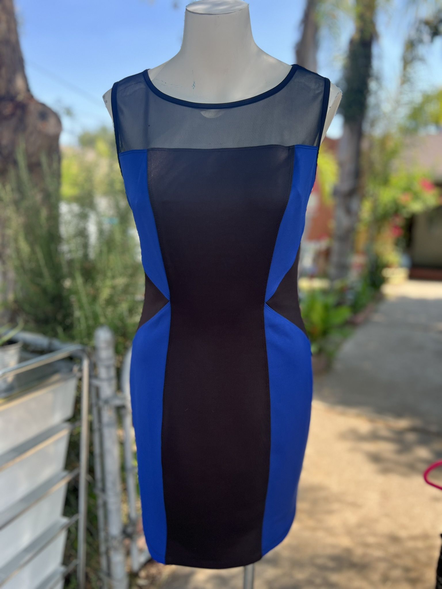 Blue And Black Dress