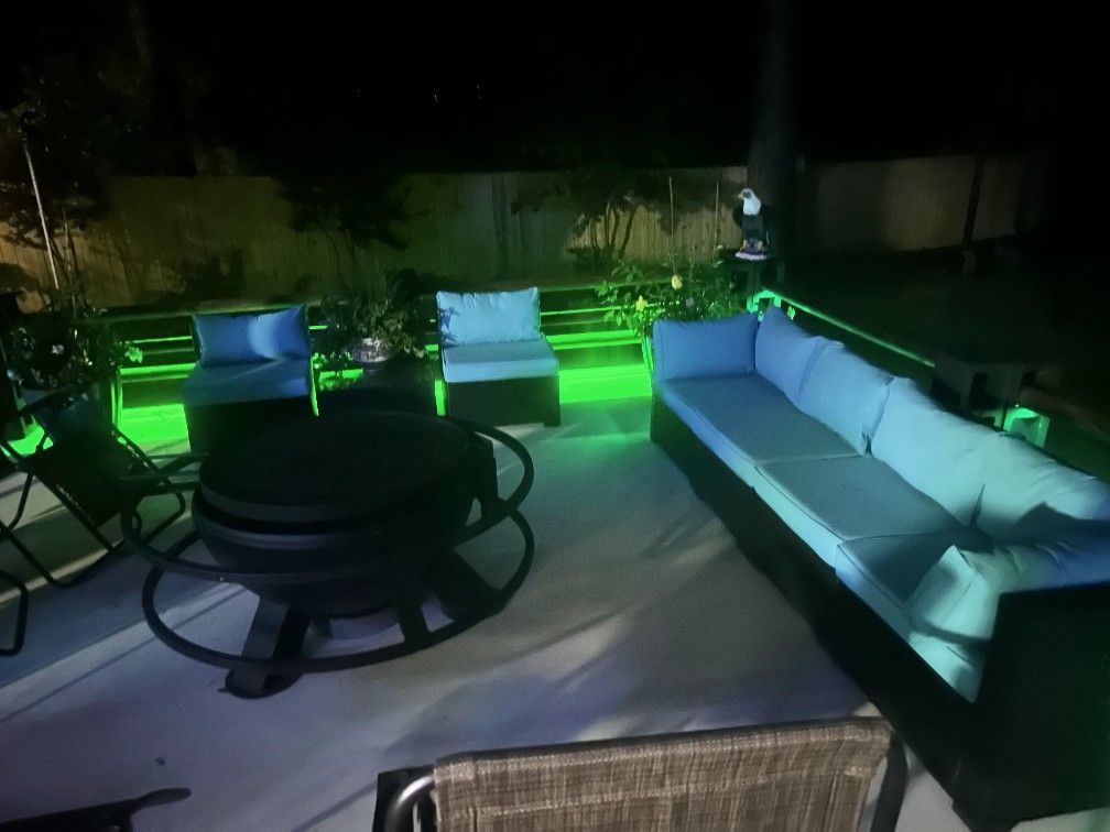 Outdoor Gazebo And Lightibg Pool House