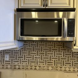 Over the oven in microwave