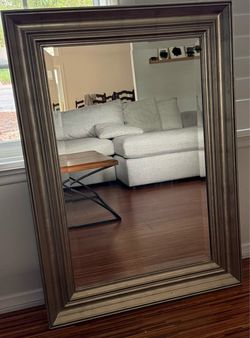 Large Wall Mirror with silver Frame